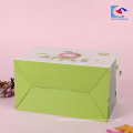 wholesale corrugated fruit carton gift box with die cut handle